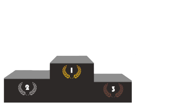 Le podium de la compétition